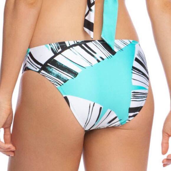 Trina Turk Women's Green Multi Copacabana Geometric Hipster Swim Bottoms sz 12 - Picture 3 of 5